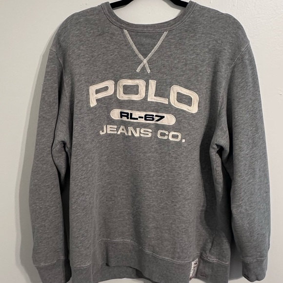 Ralph Lauren Gray Crewneck Sweater - Picture 1 of 4